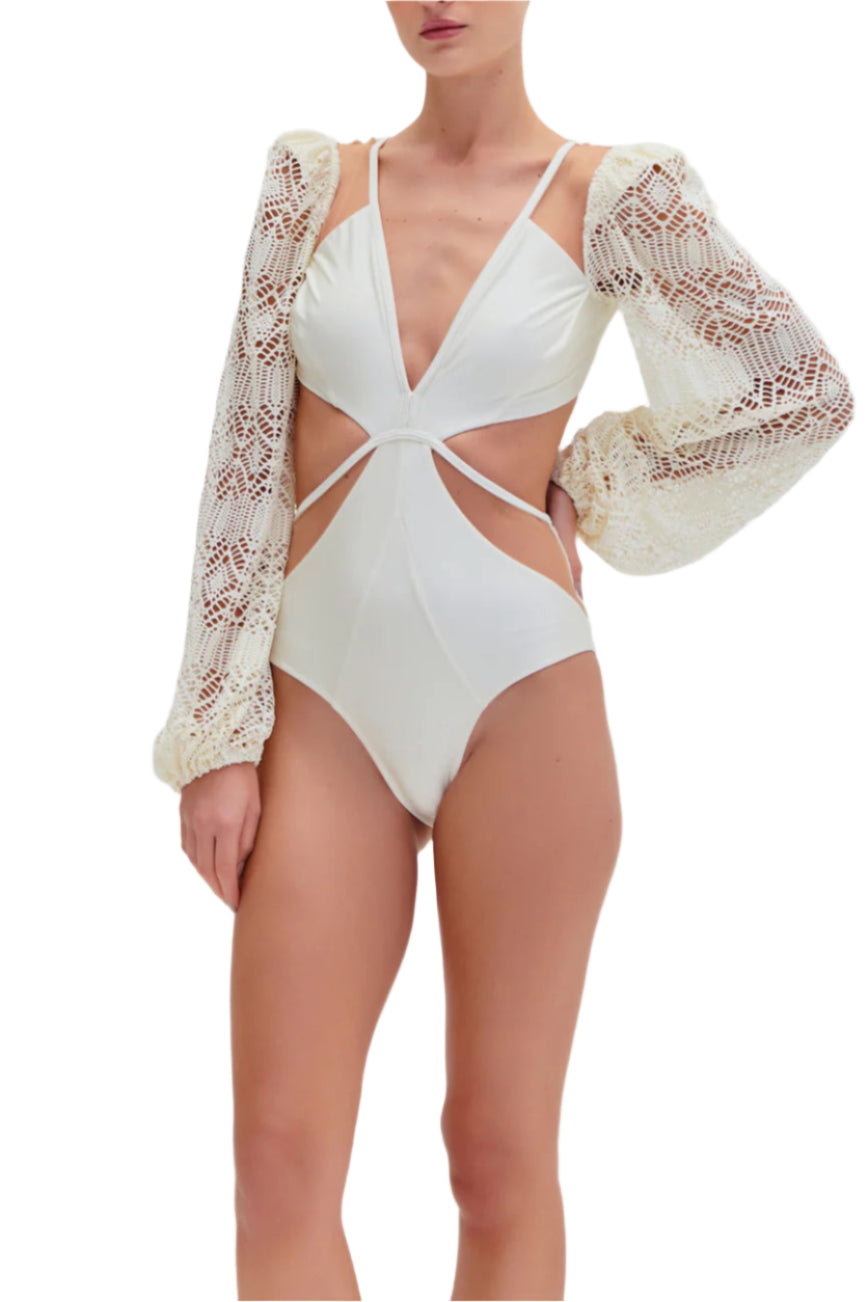 Patbo Jersey Sands Netted One Piece Bathing Suit – Montaigne