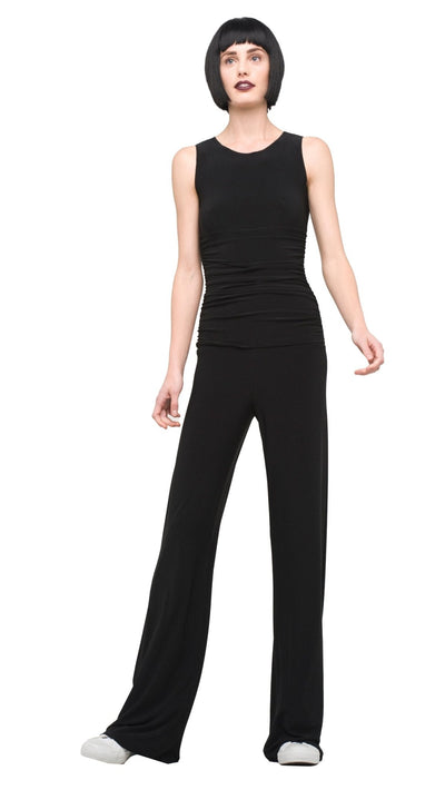 Norma Kamali shirred waist jumpsuit by Norma Kamali available at Montaigne Market SBH