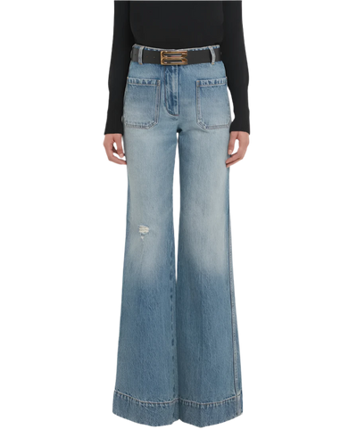 VictoriaBeckhamAlinaHighWaistedJeanInWornBlueWashmontaignemarket