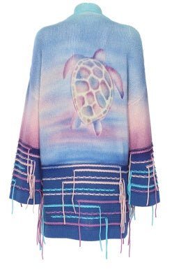Canessa psychedelic cardigan by Canessa available at Montaigne Market SBH
