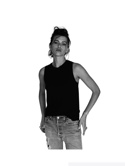 Eterne Boyfriend Tank black by Eterne available at Montaigne Market SBH