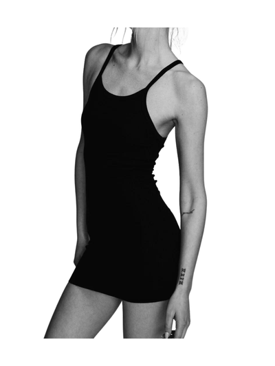 Eterne Tank Dress Mini Black by Eterne available at Montaigne Market SBH