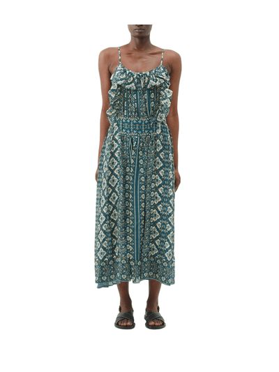 Isabel Marant Macha Teal Dress by Isabel Marant available at Montaigne Market SBH