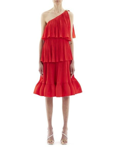 Lanvin red mini dress by Lanvin available at Montaigne Market SBH