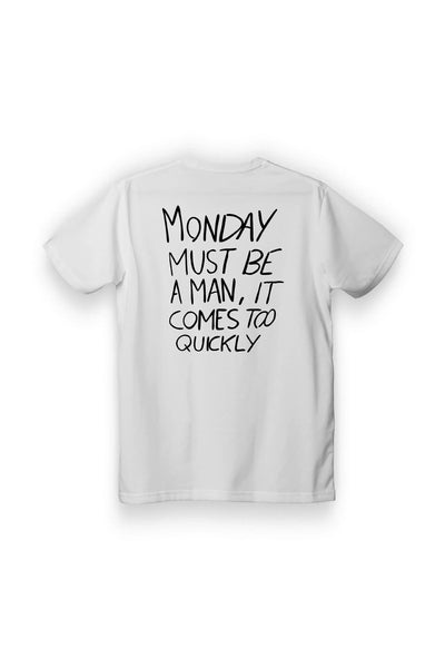 Le Boubou Tee-shirt Monday White by Le Boubou available at Montaigne Market SBH