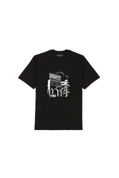 Montaigne market black white store printed T-shirt by Montaigne Market collection available at Montaigne Market SBH