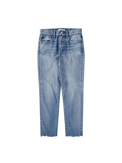 Moussy Vintage Tyrone Jeans In Light Blue by Moussy available at Montaigne Market SBH