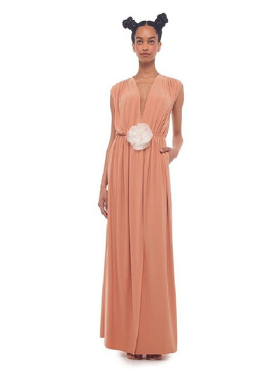 Norma Kamali athena gown by Norma Kamali available at Montaigne Market SBH