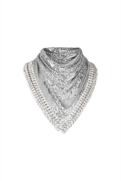 Paco Rabanne pixel scarf by Paco Rabanne available at Montaigne Market SBH